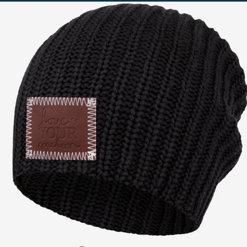Love Your Melon Black Cotton Beanie - Picture 2 of 7